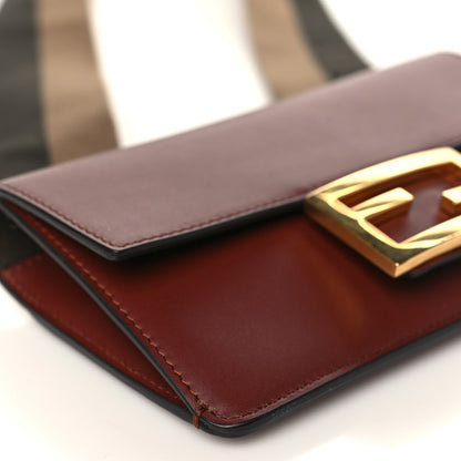 Fendi Vitello King Mini Flat Baguette Praline 5 of 9