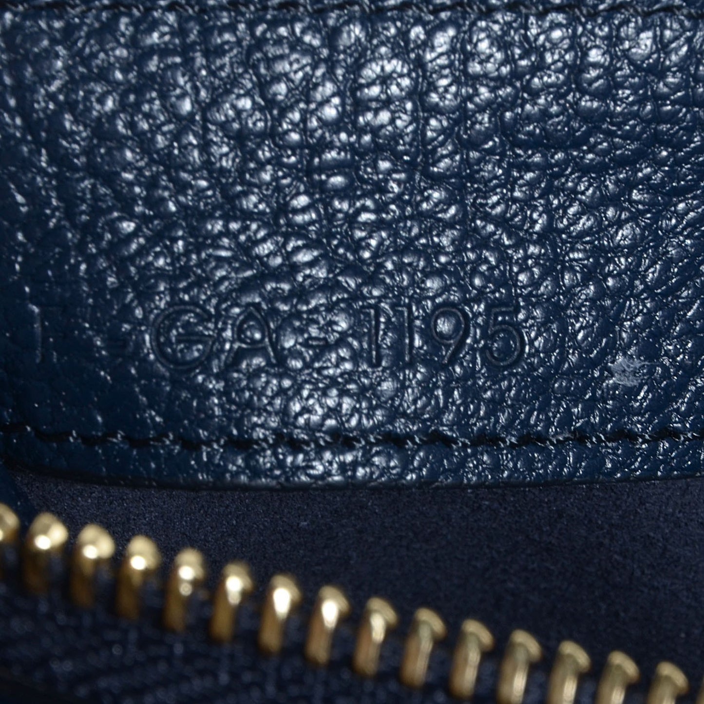 Goatskin Large Trio Crossbody Bag Dark Blue