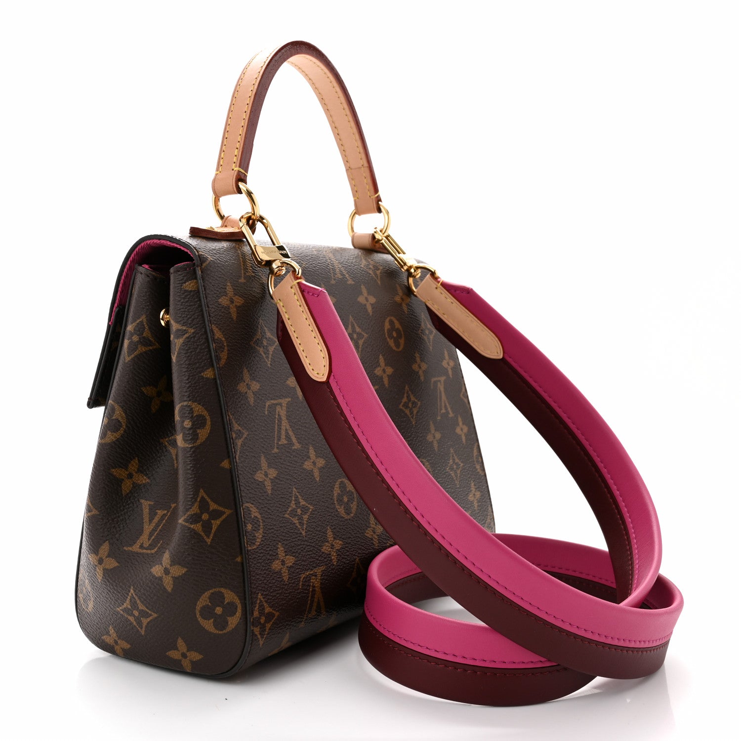 Louis Vuitton Monogram Cluny BB Bordeaux Fuchsia 3 of 10