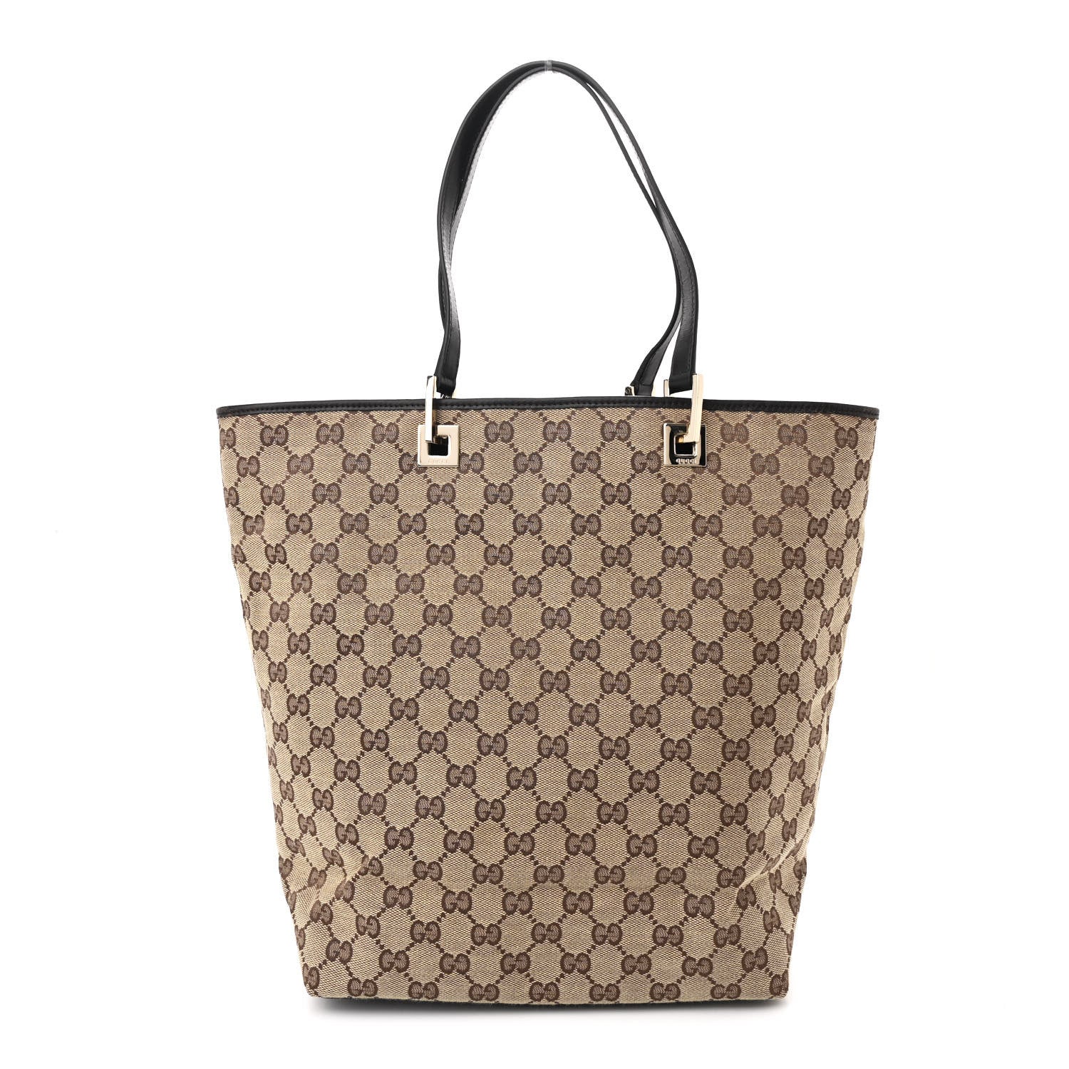 Gucci Monogram Large Bucket Tote Dark Brown 1 of 10