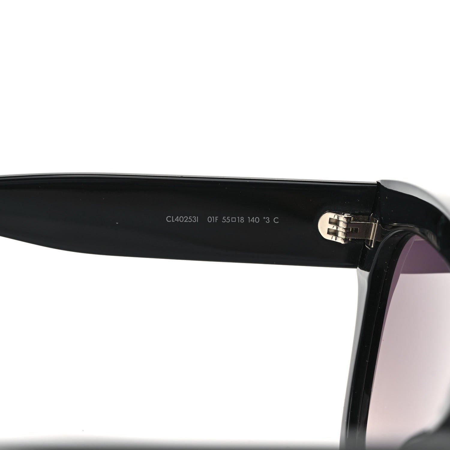 Celine Acetate Triomphe Sunglasses CL 40253I Black 6 of 7