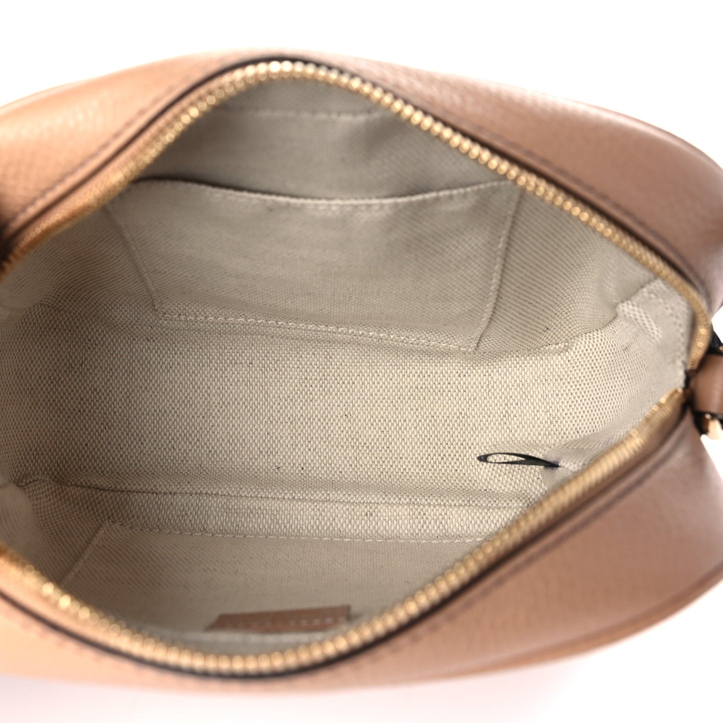 Pebbled Calfskin Small Soho Disco Bag Camelia