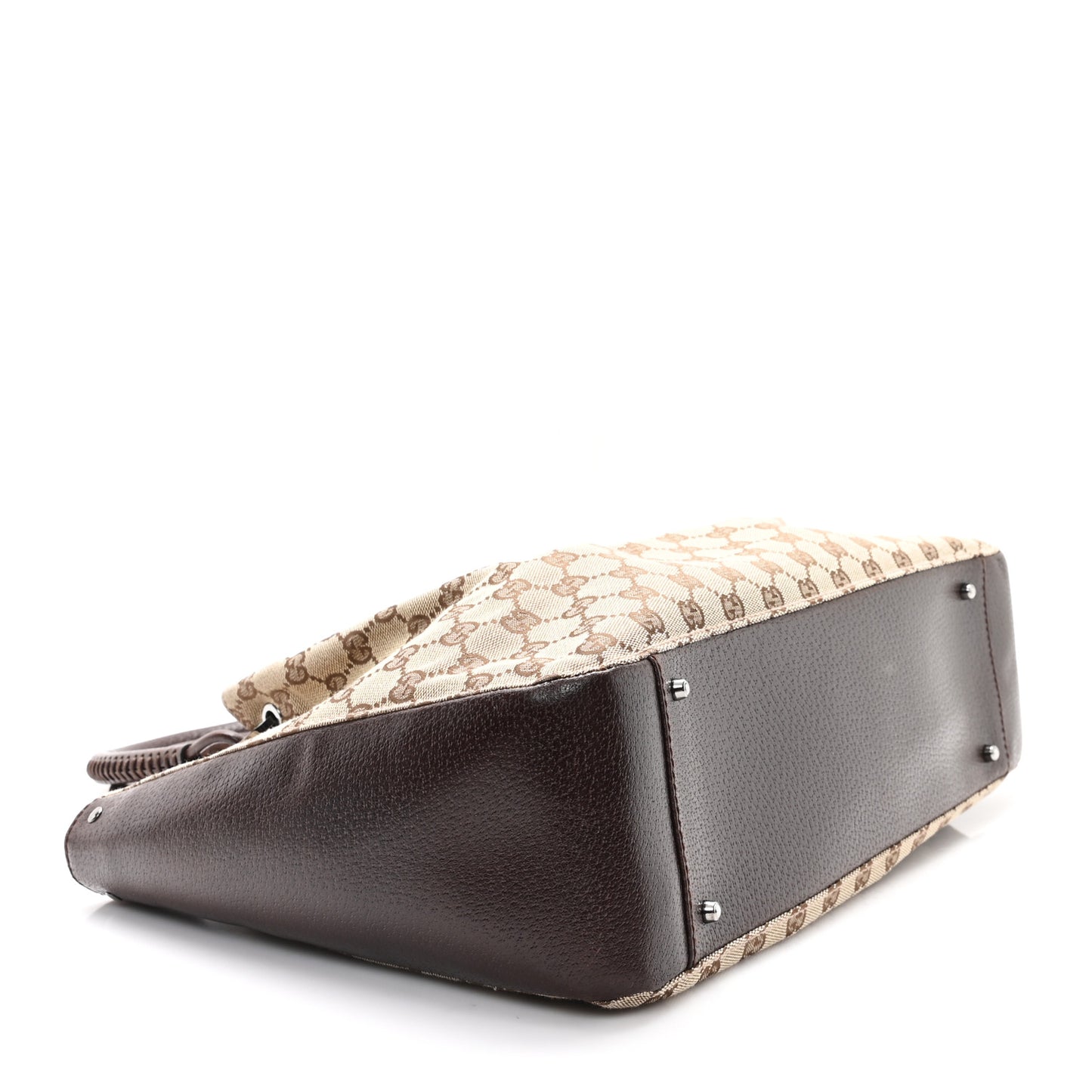 Monogram Large Bucket Tote Dark Brown