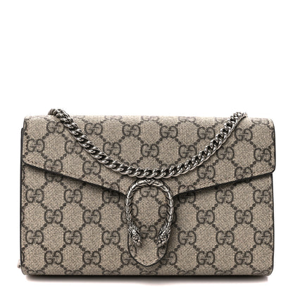 Gucci GG Supreme Monogram Mini Dionysus Chain Wallet Beige Taupe 1 of 11