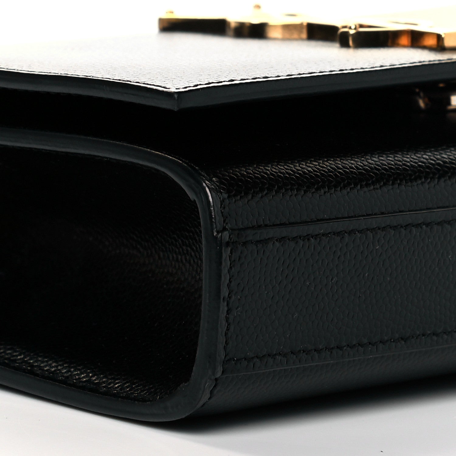 Saint Laurent Grain De Poudre Small Monogram Kate Satchel Black 7 of 8