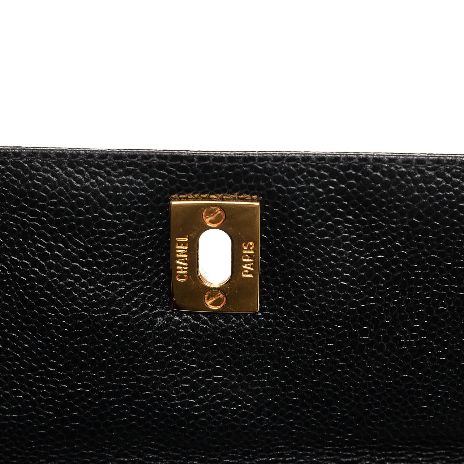Chanel Caviar Flap Shoulder Bag Navy 14 of 22