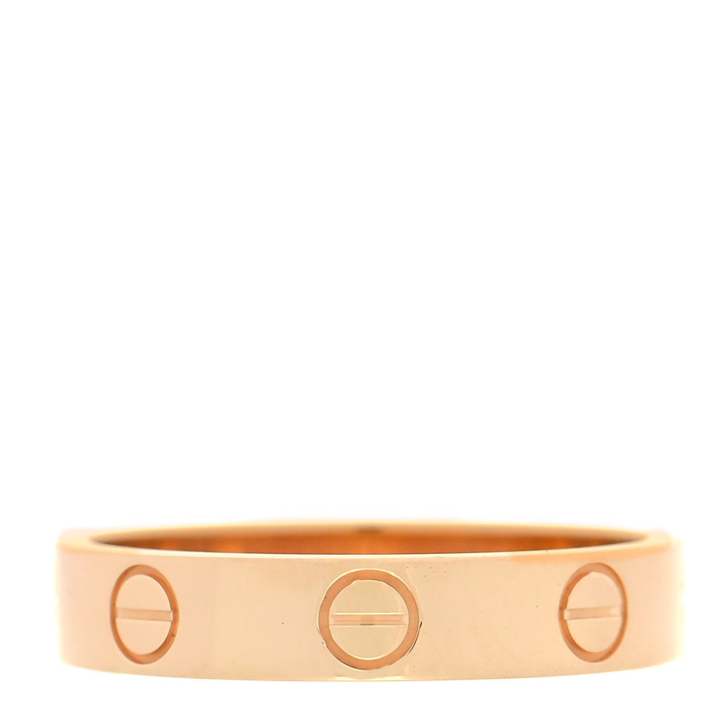 18K Yellow Gold 3.5mm LOVE Wedding Band Ring 51 5.75