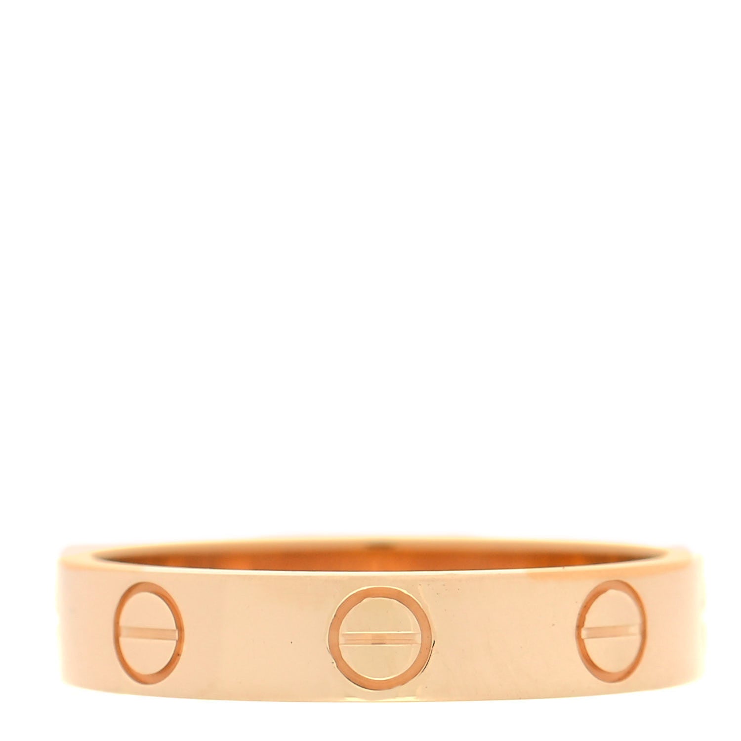 Cartier 18K Yellow Gold 3.5mm LOVE Wedding Band Ring 51 5.75 1 of 5