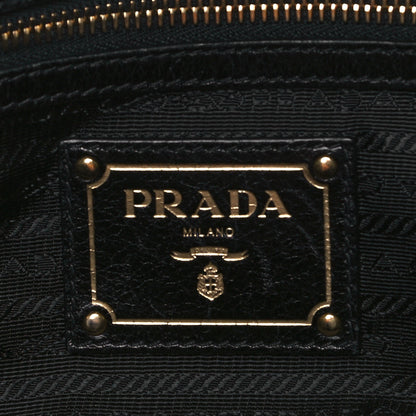 Prada Glace Calf Tote Black 5 of 8