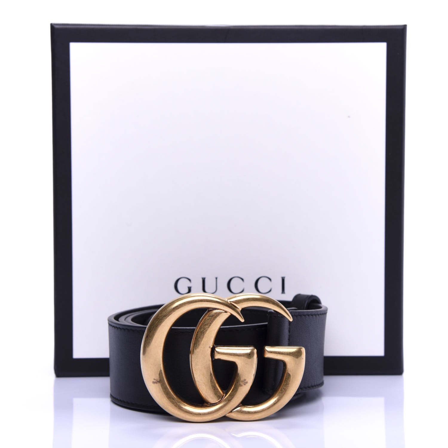 Gucci Calfskin Double G 40mm Belt 85 34 Black 5 of 5
