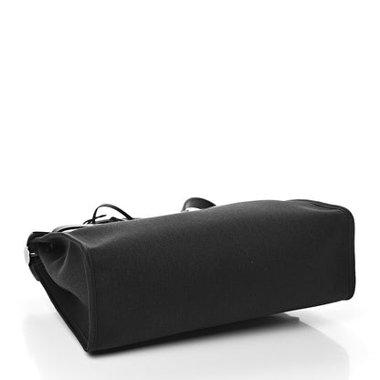 Hermes Military Toile Vache Hunter Herbag Zip PM 31 Black 5 of 13