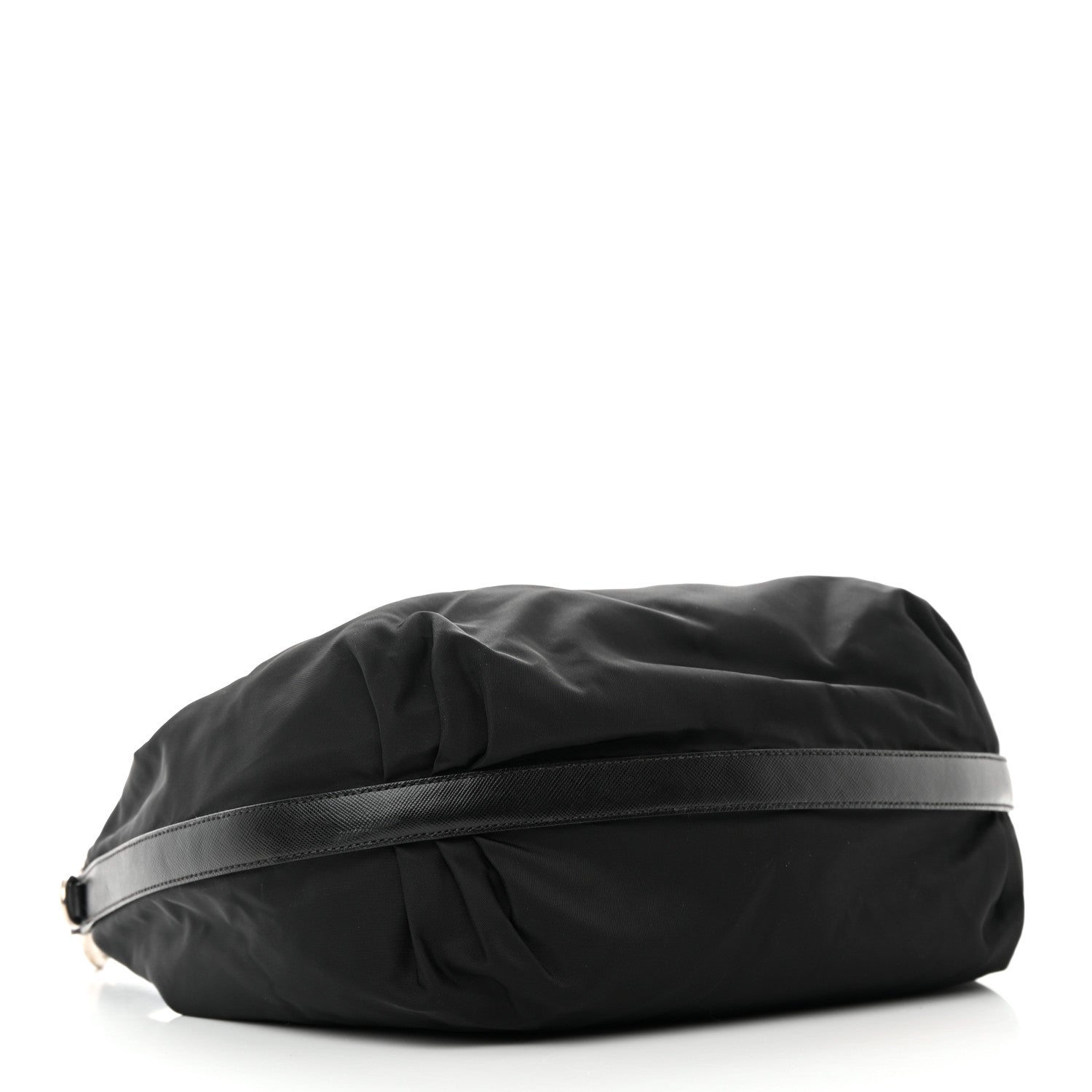 Prada Tessuto Nylon Saffiano Sacca Shoulder Bag Black 4 of 11