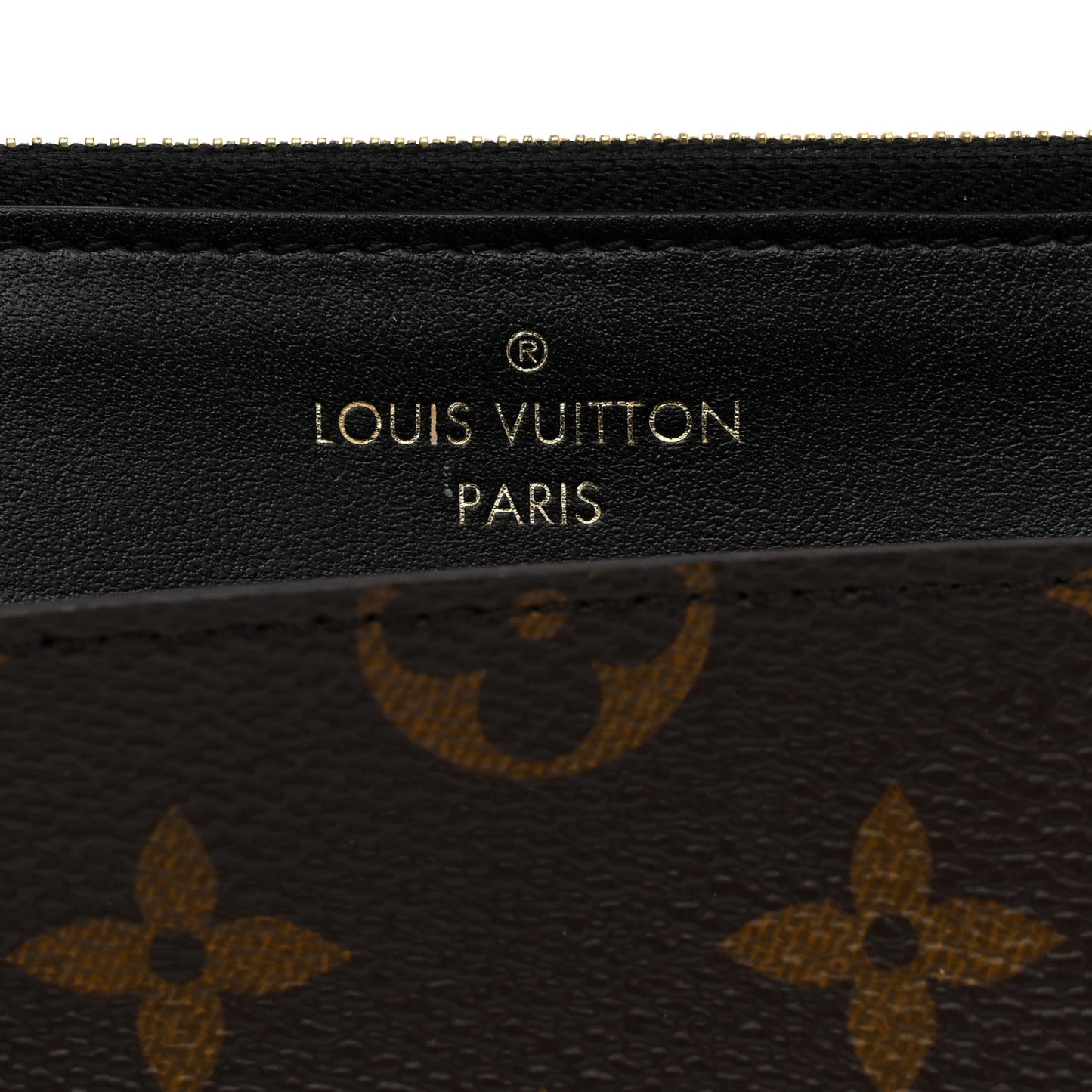 Monogram Slim Purse Black