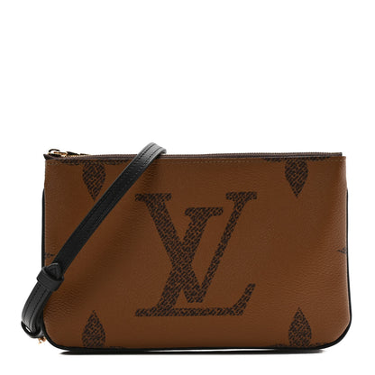 Louis Vuitton Reverse Monogram Giant Double Zip Pochette 1 of 7