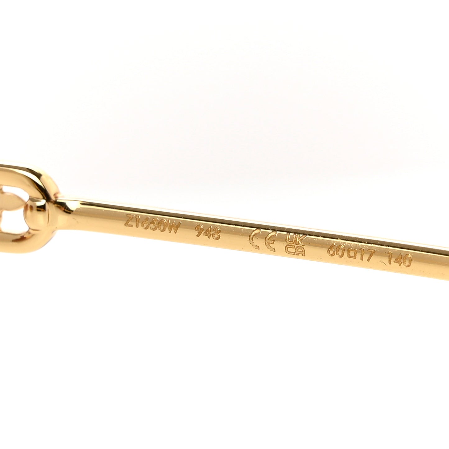 Metal My LV Chain Round Sunglasses Z1650W Gold