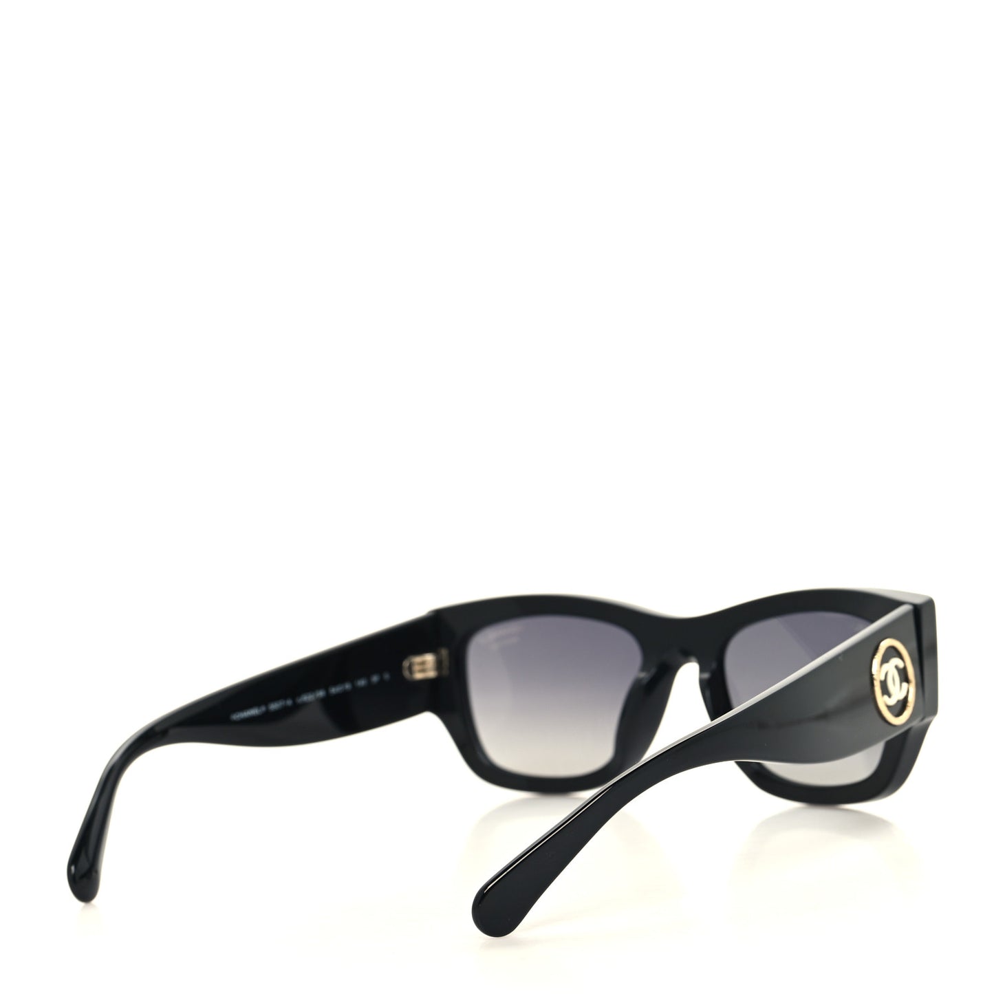 Acetate Rectangle Sunglasses 5507-A Black