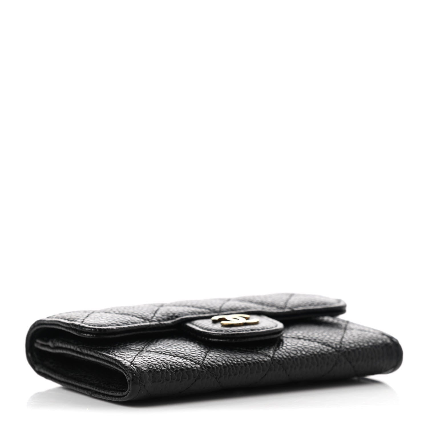 Chanel Caviar Quilted Flap Card Holder Black 4 of 8
