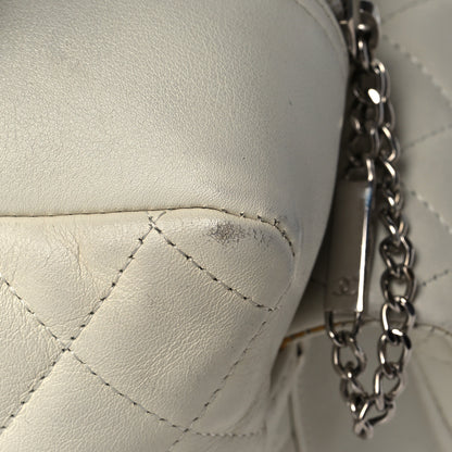Chanel Calfskin Quilted Large Cambon Multipocket Reporter White 17 of 22