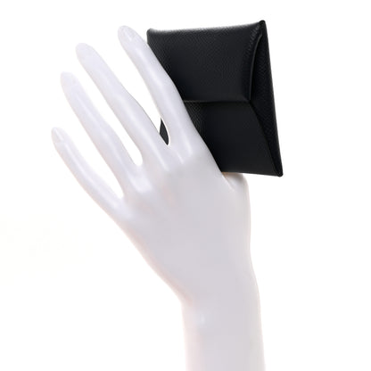 Hermes Epsom Verso Bastia Coin Purse Black 2 of 8
