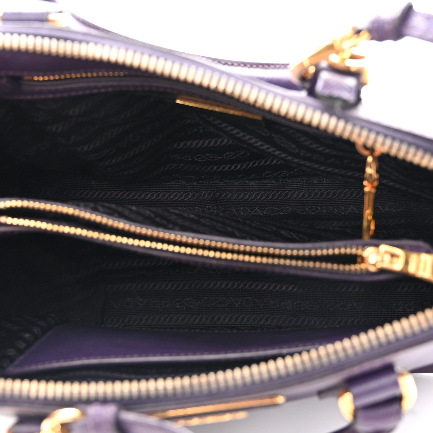 Prada Saffiano Lux Small Promenade Tote Viola 5 of 13