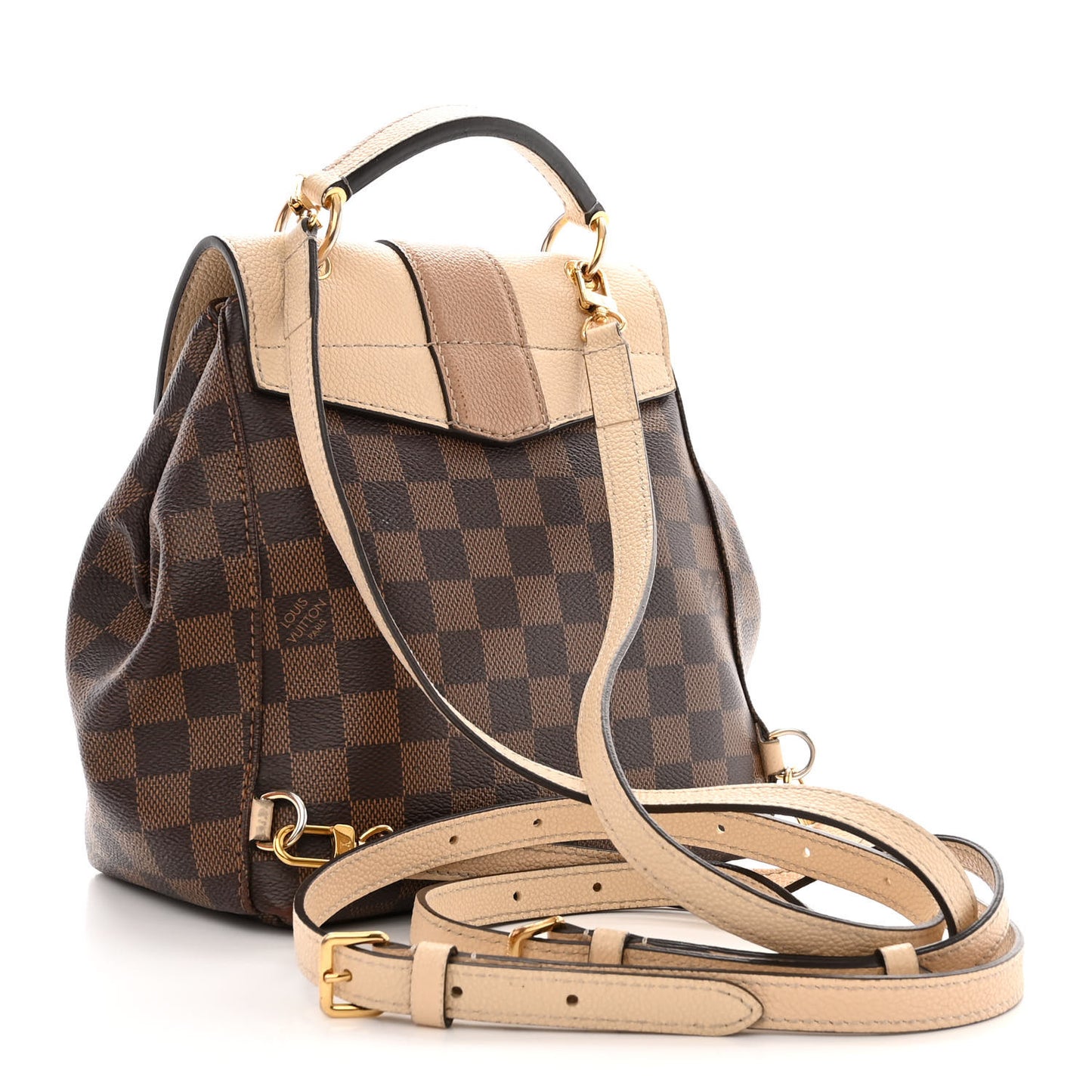 Damier Ebene Clapton Backpack Creme