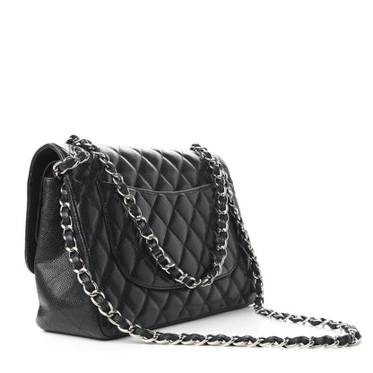 Chanel Caviar Quilted Jumbo Double Flap Black 4 of 12
