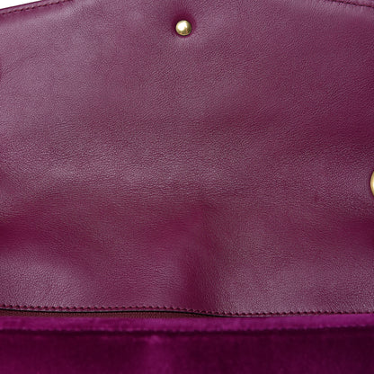 Gucci Velvet Matelasse Medium GG Marmont Shoulder Bag Fuchsia Violet Cyclamen 8 of 11