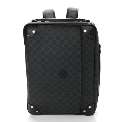 Gucci GG Supreme Monogram Briefcase Backpack Black Grey 3 of 13