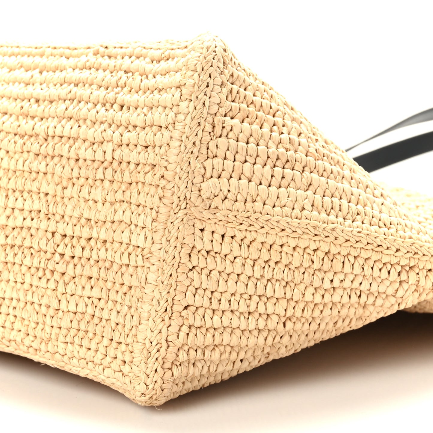 Raffia Calfskin Medium Puzzle Fold Tote Natura