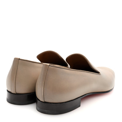 Christian Louboutin Calfskin Mens Dandelion Flat Loafers 42 Roca 5 of 9