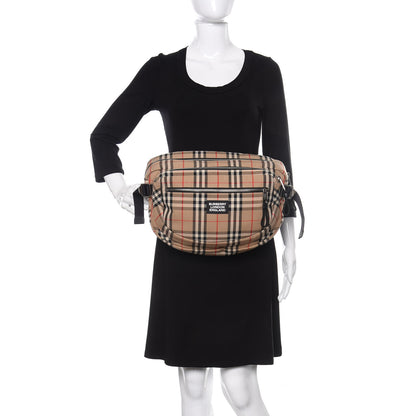 Burberry Cotton Vintage Check Large Cannon Bum Bag Archive Beige 2 of 12