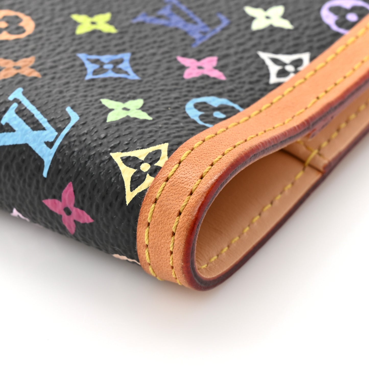 Monogram Multicolor Small Ring Agenda Cover Black