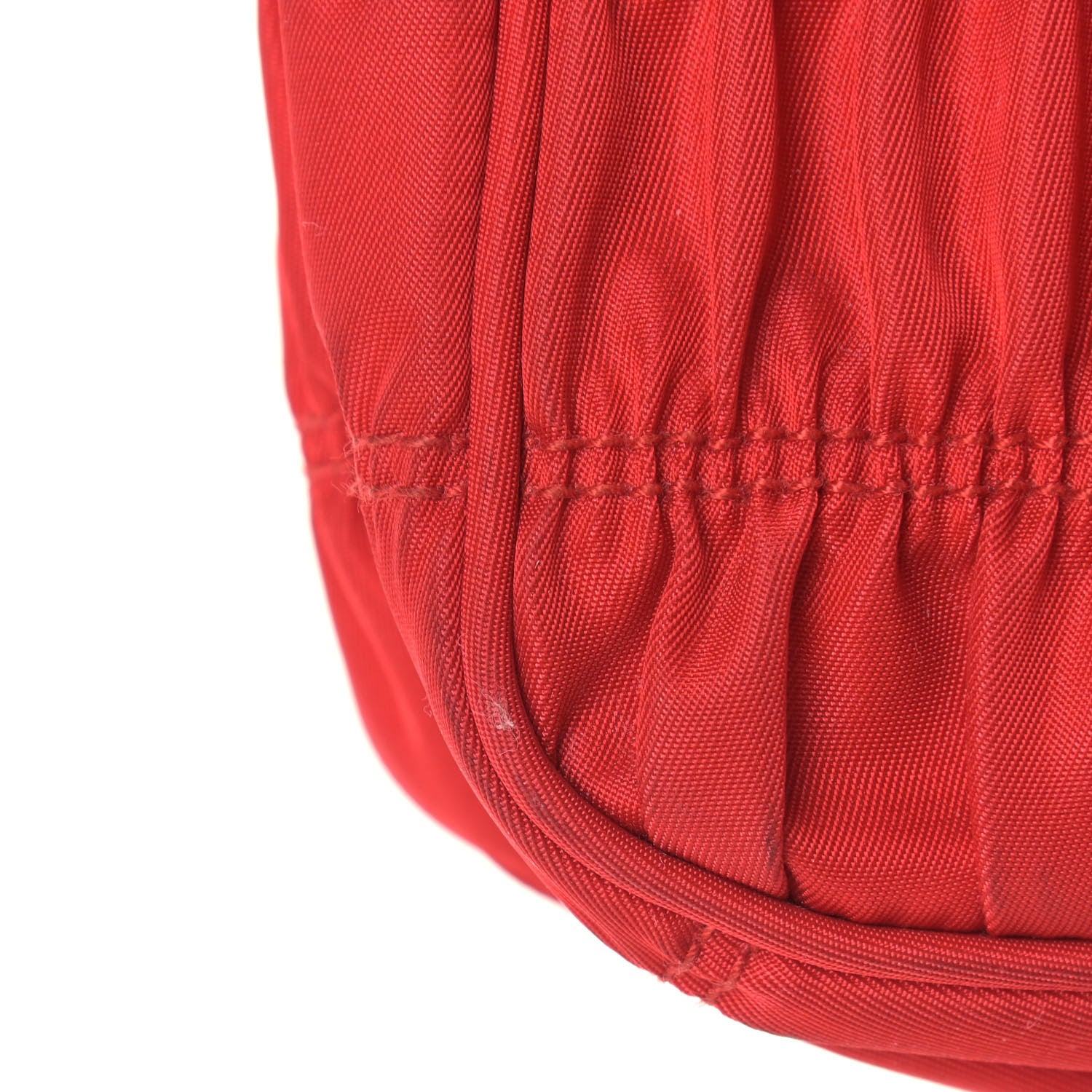 Prada Tessuto Nylon Gaufre Shoulder Bag Rosso 10 of 12