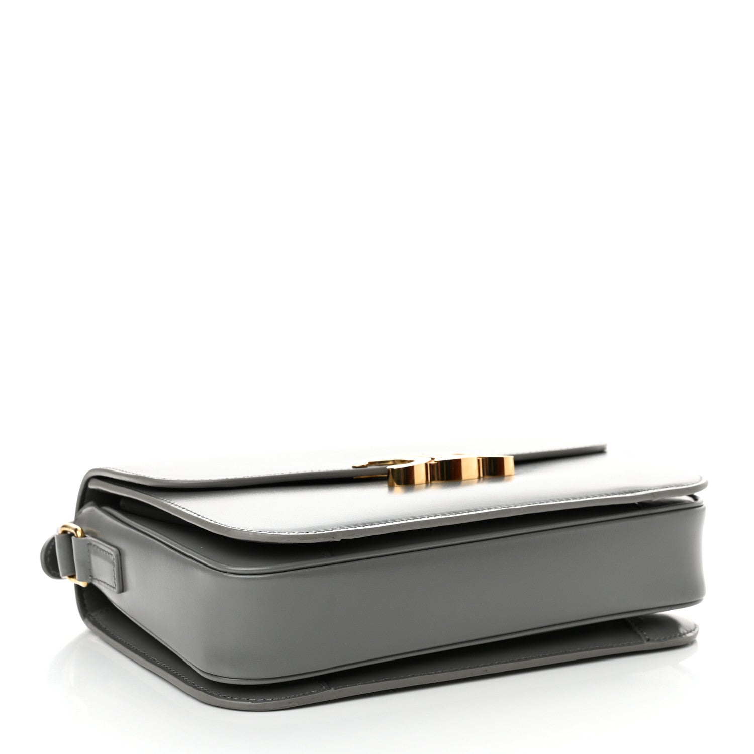 Celine Shiny Calfskin Medium Triomphe Zinc 4 of 12