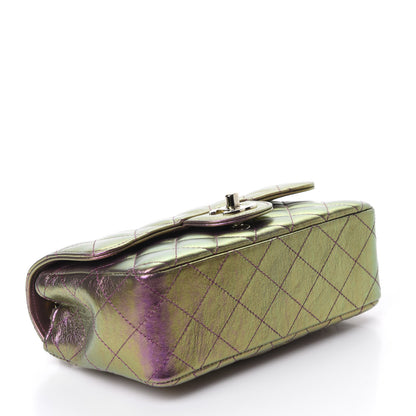 Chanel Iridescent Lambskin Quilted Mini Rectangular Flap Purple 4 of 10