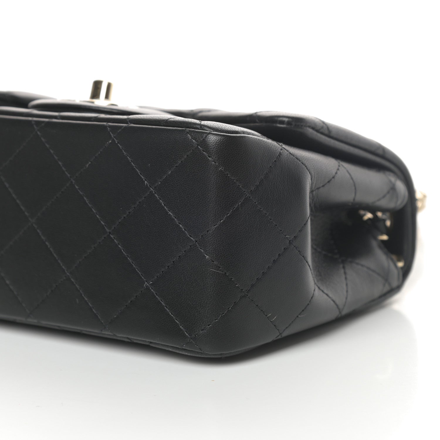 Chanel Lambskin Quilted Mini Square Flap Black 10 of 13