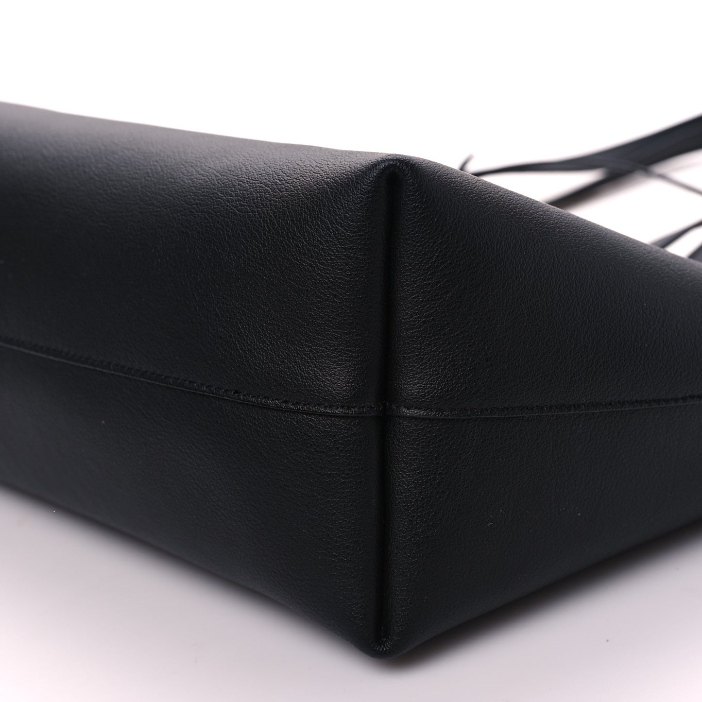 Calfskin Large Shopping Tote Black