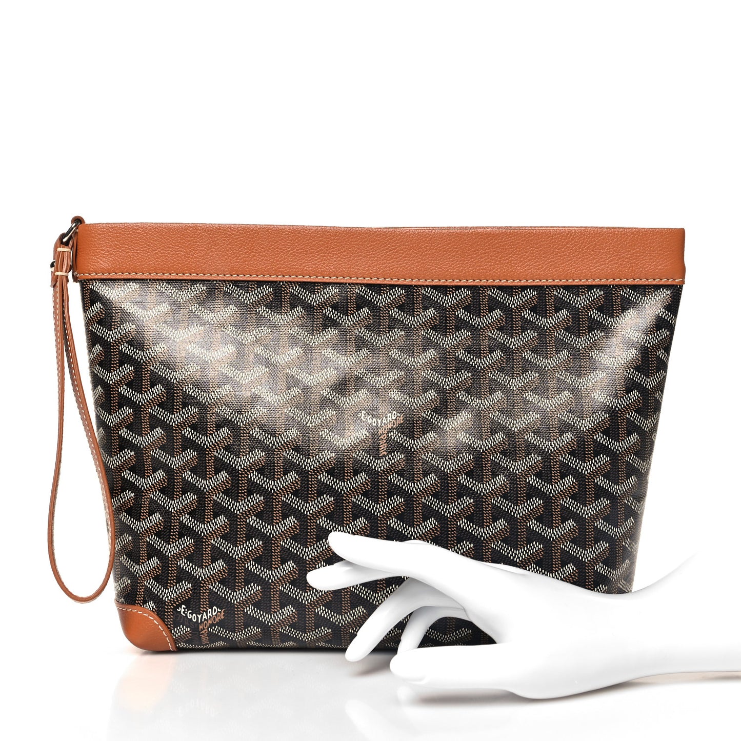 Goyardine Conti Pouch Black Gold