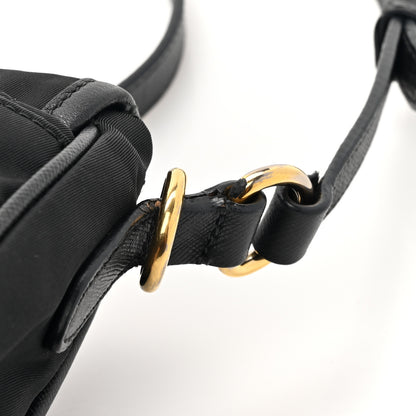 Prada Tessuto Nylon Saffiano Small Messenger Bag Black 15 of 15