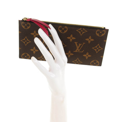 Louis Vuitton Monogram Felicie Chain Wallet Zippered Insert 2 of 6
