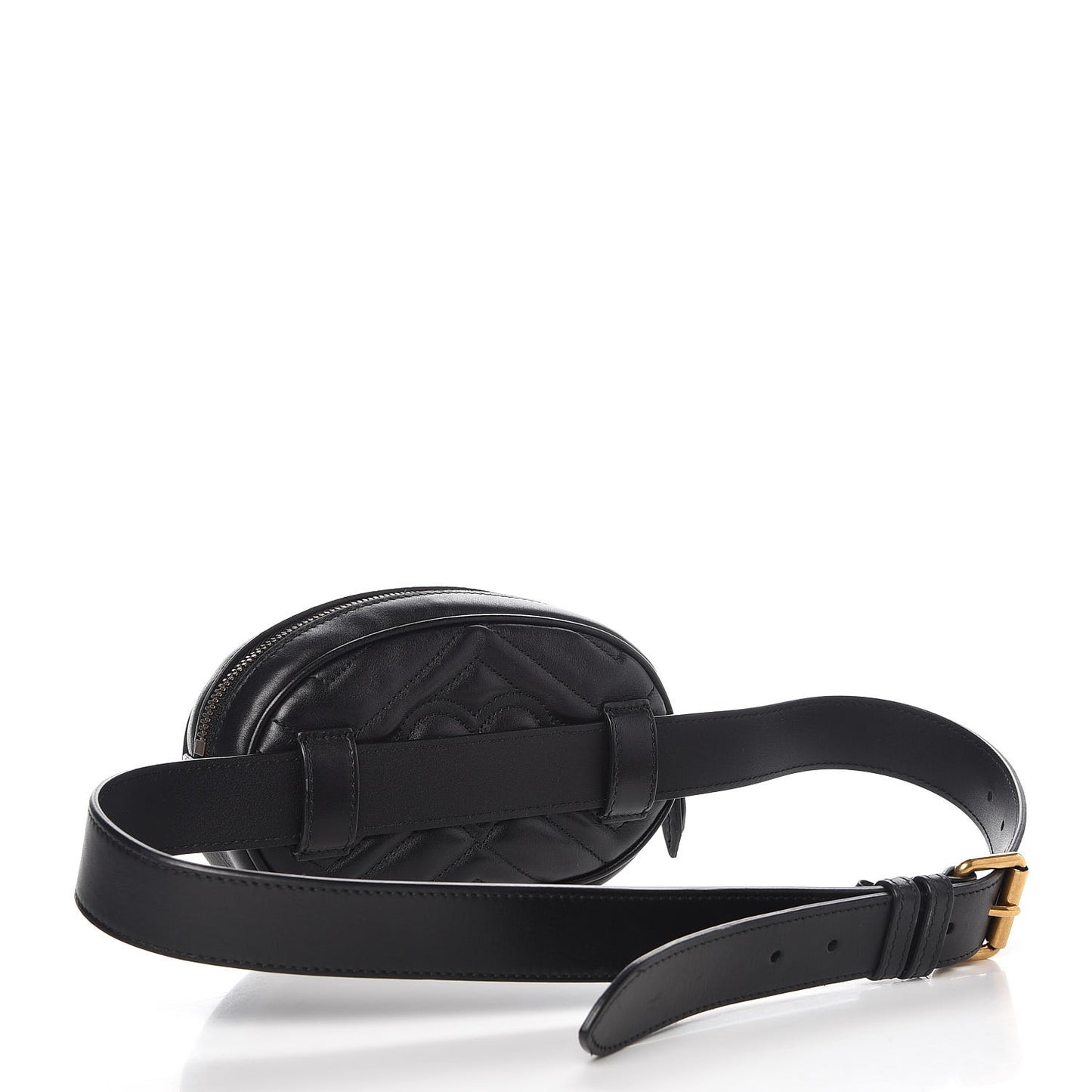 Calfskin Matelasse GG Marmont Belt Bag 95 38 Black