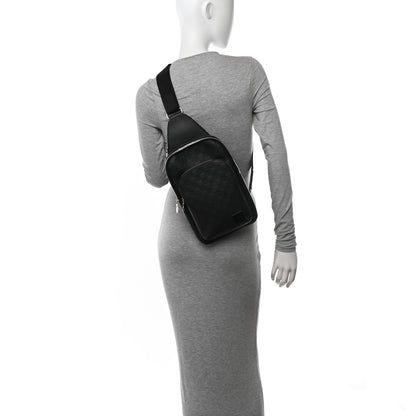 Louis Vuitton Damier Infini Avenue Sling Bag NM Onyx 2 of 11