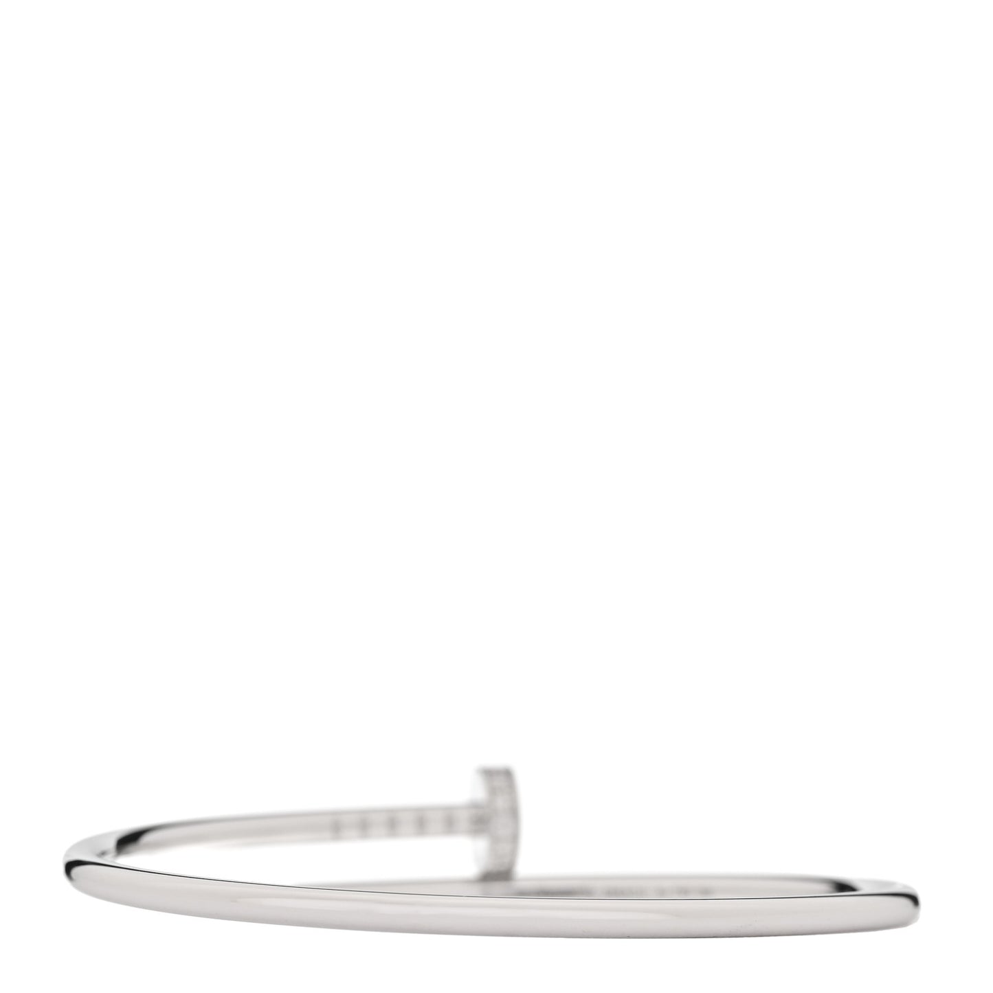 18K White Gold Diamond Small Juste Un Clou Bracelet 15