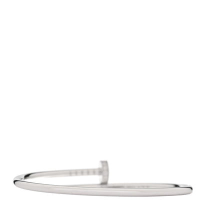 Cartier 18K White Gold Diamond Small Juste Un Clou Bracelet 15 2 of 5