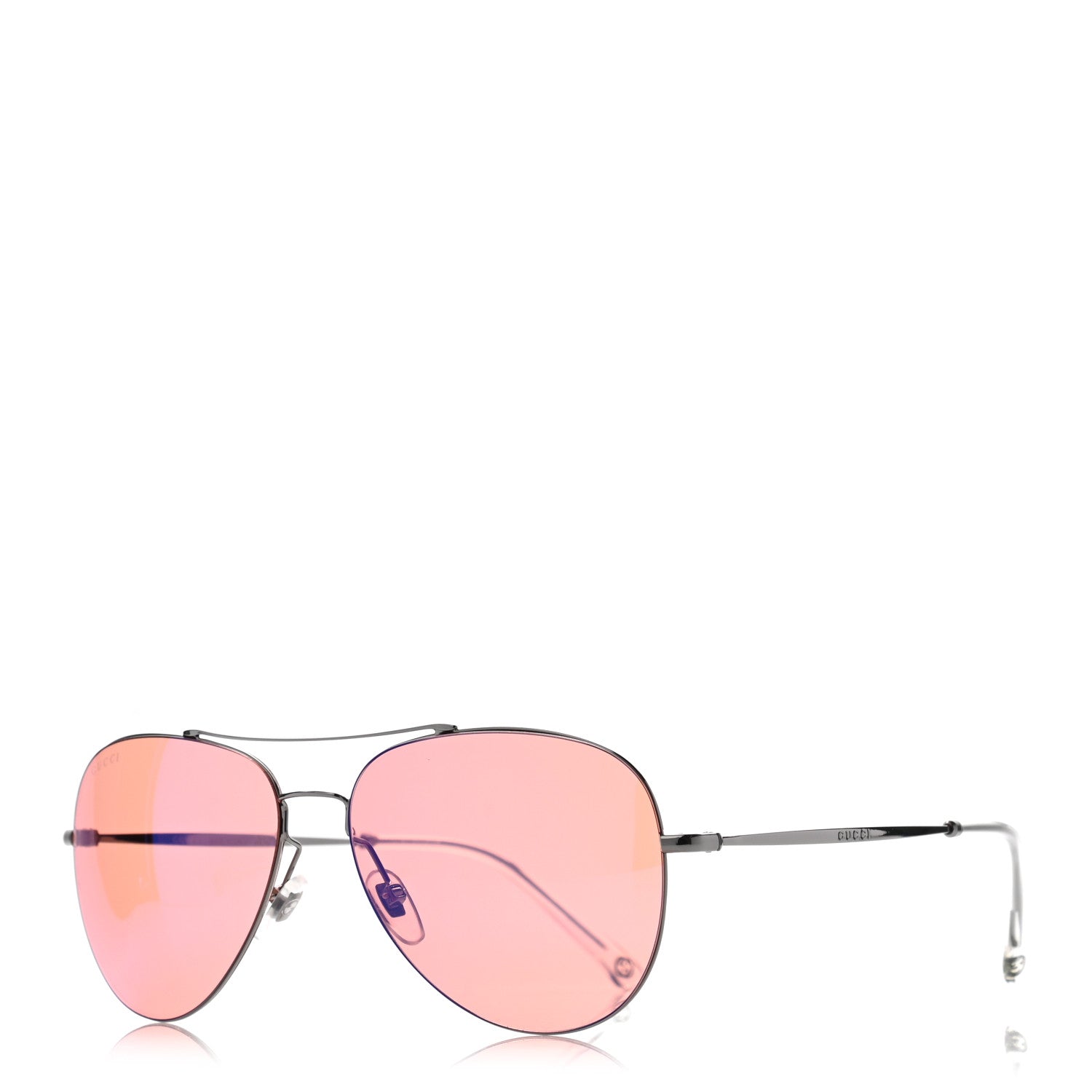 Gucci Metal Aviator GG0500S Sunglasses Pink 1 of 9