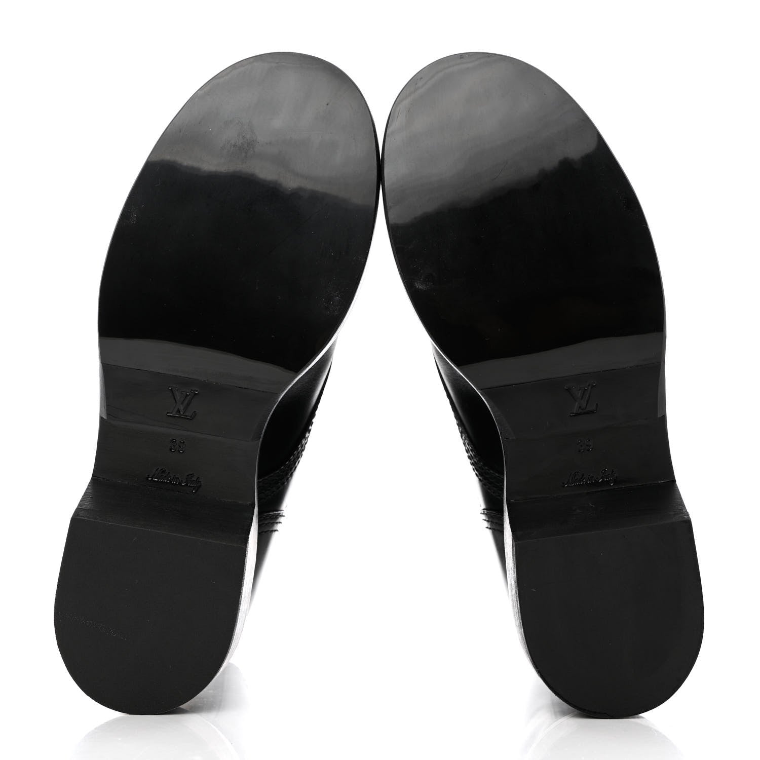Louis Vuitton Calfskin Monogram Metropolis Flat Ranger Boots 39 Black 5 of 8