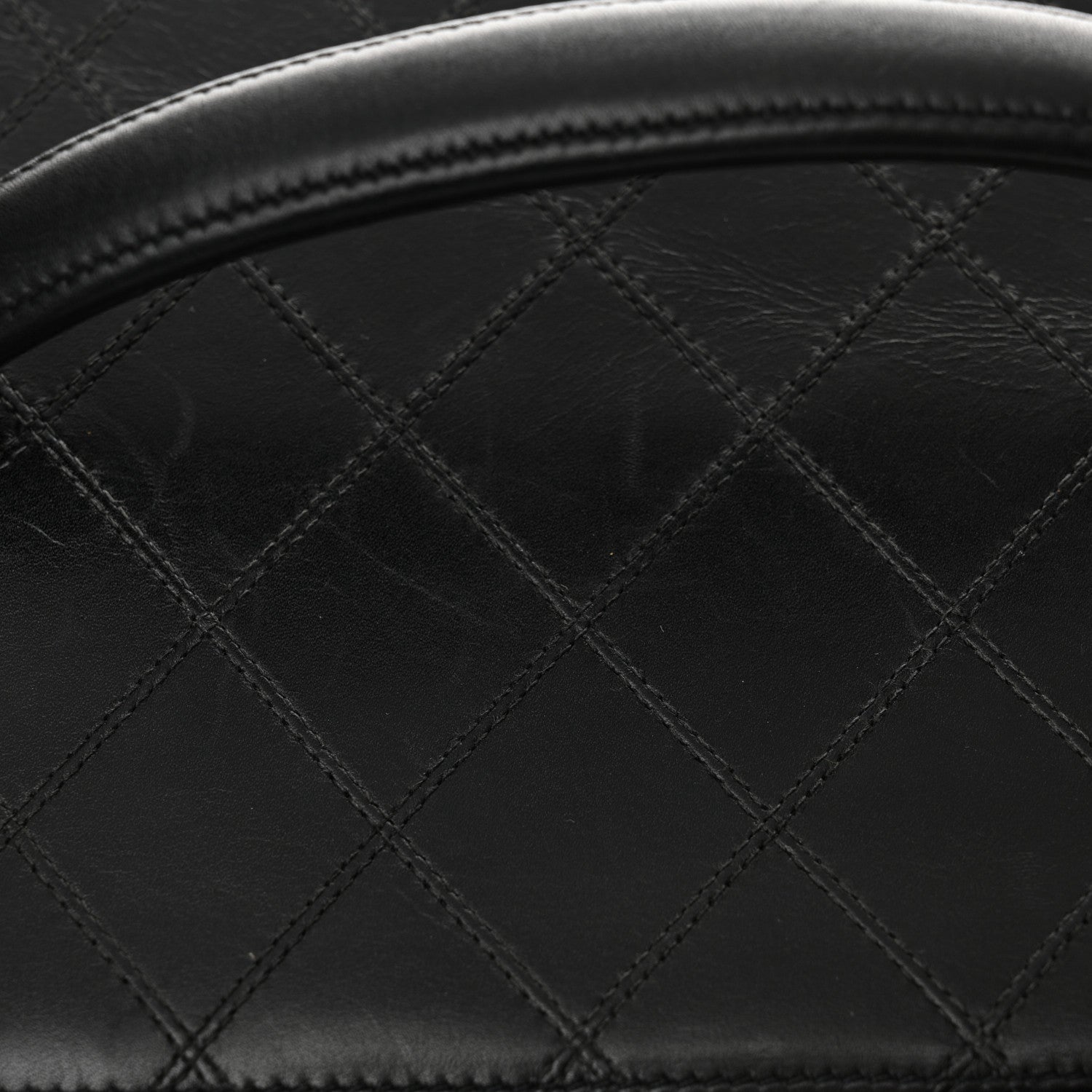 Chanel Calfskin Stitch Vanity Case Black 13 of 15