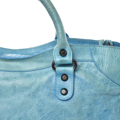 Balenciaga Agneau Classic Hardware City Turquoise 14 of 18