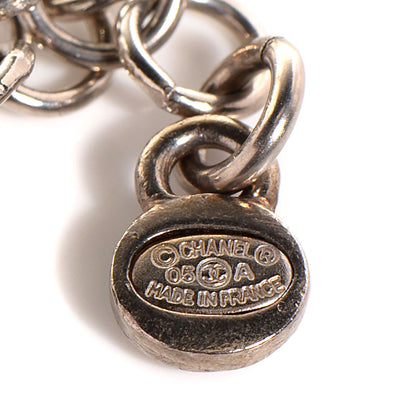 Chanel Charm CC Necklace Silver 3 of 4
