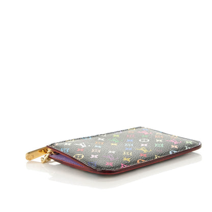 Louis Vuitton Monogram Multicolor Key Pouch Black Violet 4 of 7